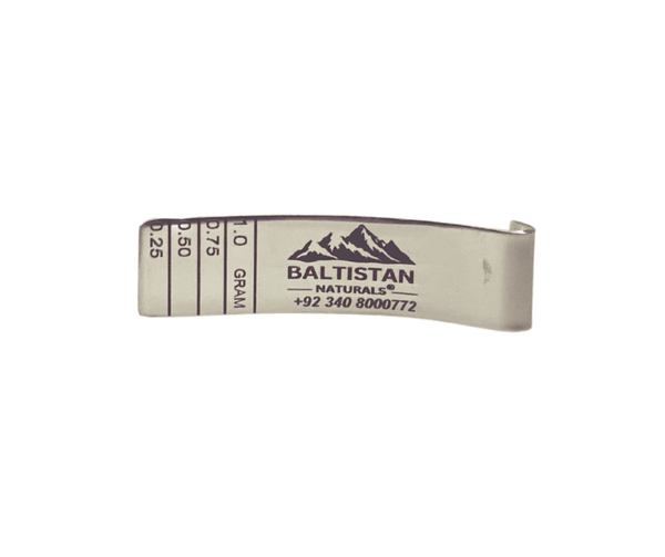Premium Shilajit Measuring Spoon | Stainless Steel Dosage Scoop - Made by Baltistan Naturals