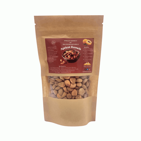 Organic Apricot Kernels | Natural Dried Apricot Seeds from Baltistan | Premium Healthy Dry Fruit