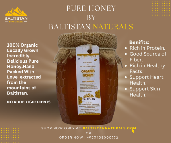 33 (1) Pure Organic Honey – Wildberry / Robinia / Farmberry